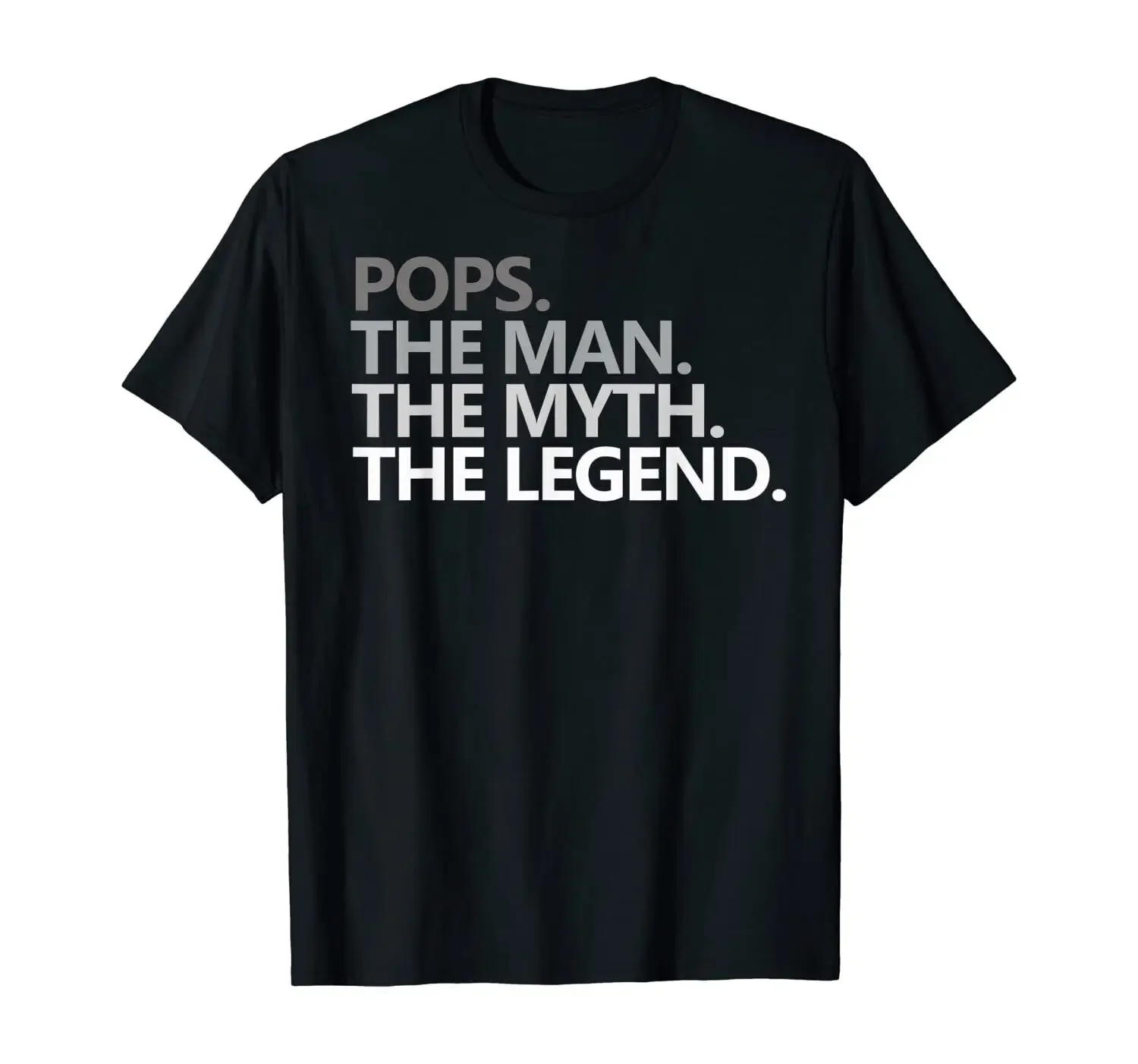 USA Mens POPS THE MAN THE MYTH THE LEGEND Father's Day Gift T-Shirt