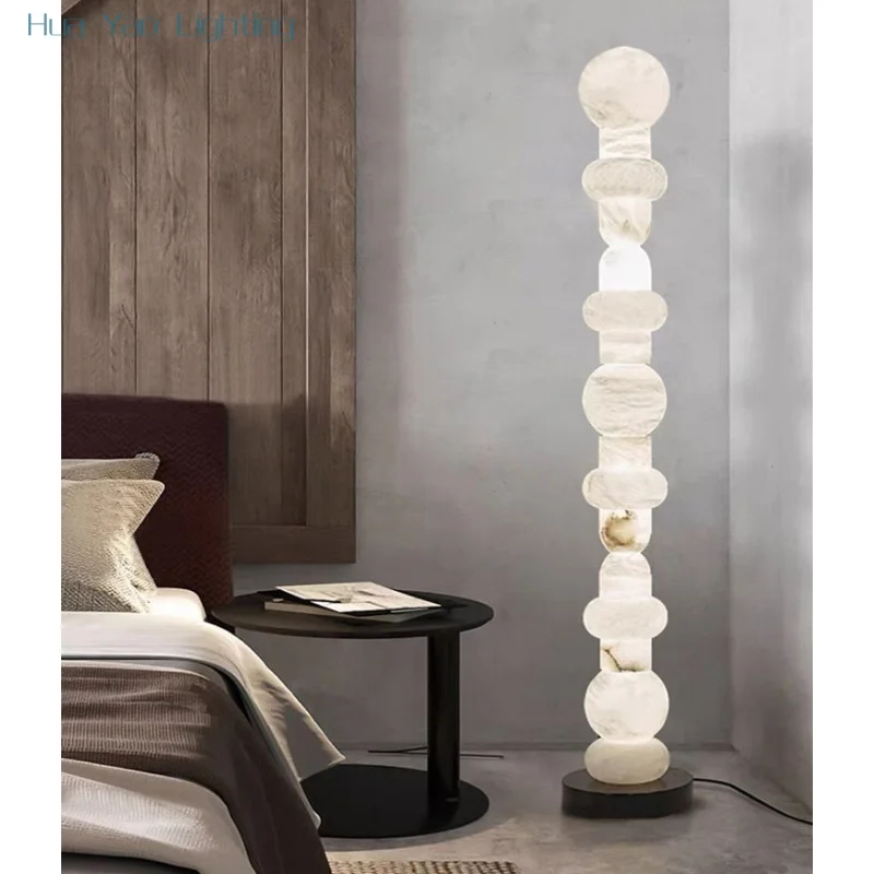 Торшер в скандинавском стиле, украшение комнаты, светильник для гостиной, спальни, мраморный торшер, ресторан, регулируемый светильник для настроения, светодиодное освещение