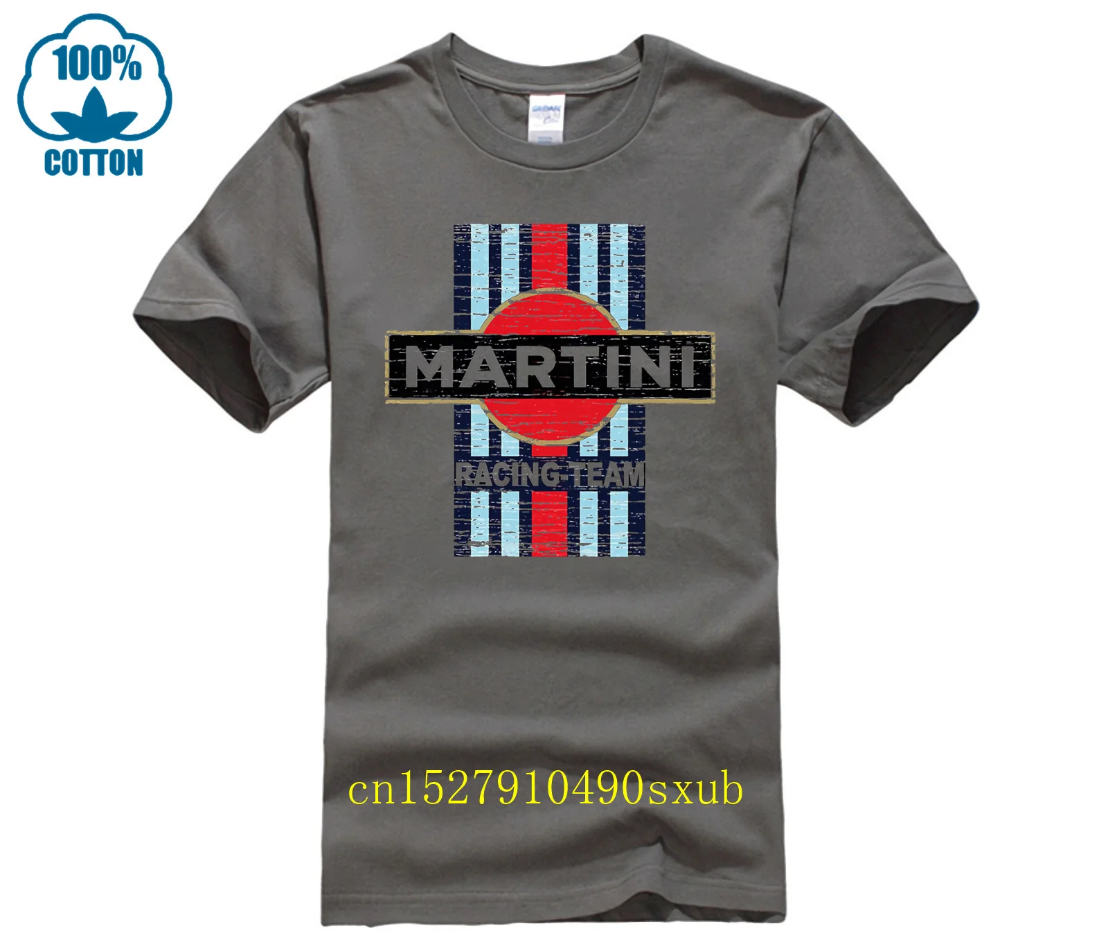 NEW Martini Williams F1 Team Racing Men's T Shirts Summer Cotton Short Sleeve Crew Neck T-Shirt