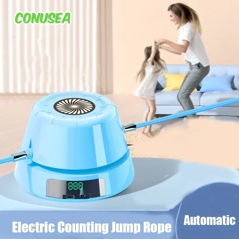 Automatic Rope Skipping Machine Electric Jumping Rope Digital Counter Indoor Outdoor Sport Exercise Toys Games for Kids Children