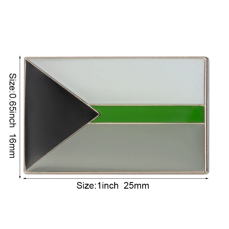Demiromantische Pride-Flagge Metall-Anstecknadel Flaggen-Pin Abzeichen