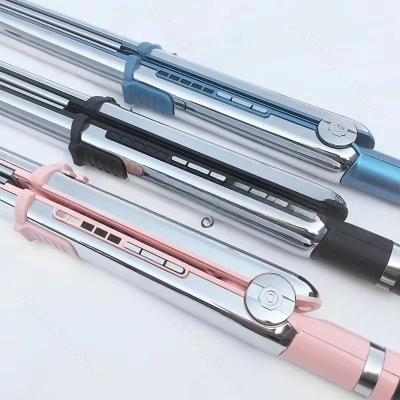 Stainless Steel Splint 2-in-1 Roll Straight Dual-purpose Splint Hair Salon 360 Degree Rotary Roll Straightener
