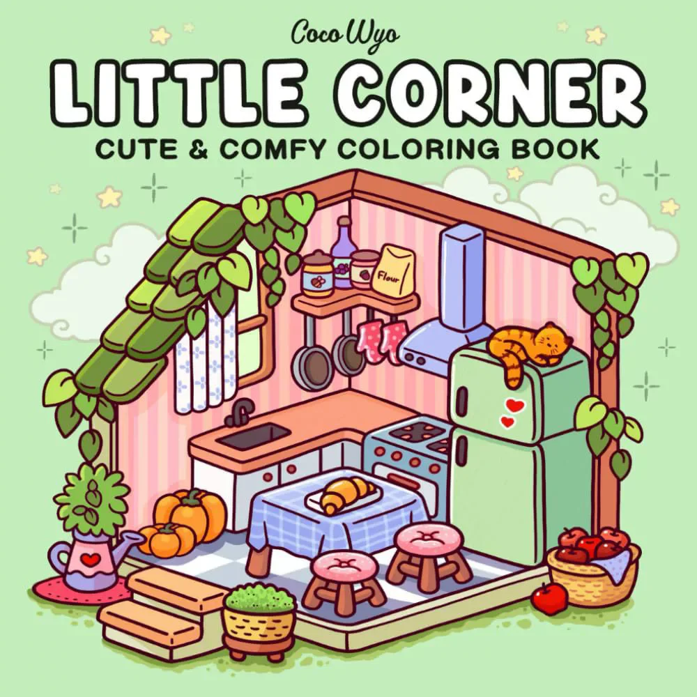 NEW CUTE&COMFY Coloring Books Cozy Atmosphere Relaxing Painting Book for Adult Teens STRESS RELIEF COZY GIRL CHRISTMAS Xmas Gift
