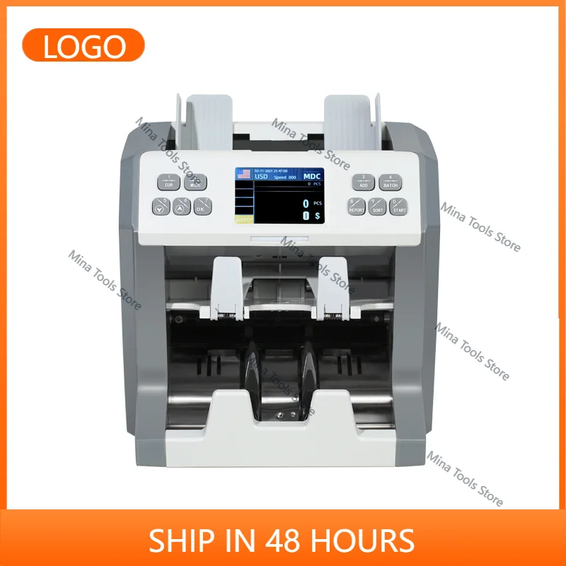 2026 High QualityAutomatic Banknote Sorter with Currency Detector Efficient Money Counter for Counting Bill Machines