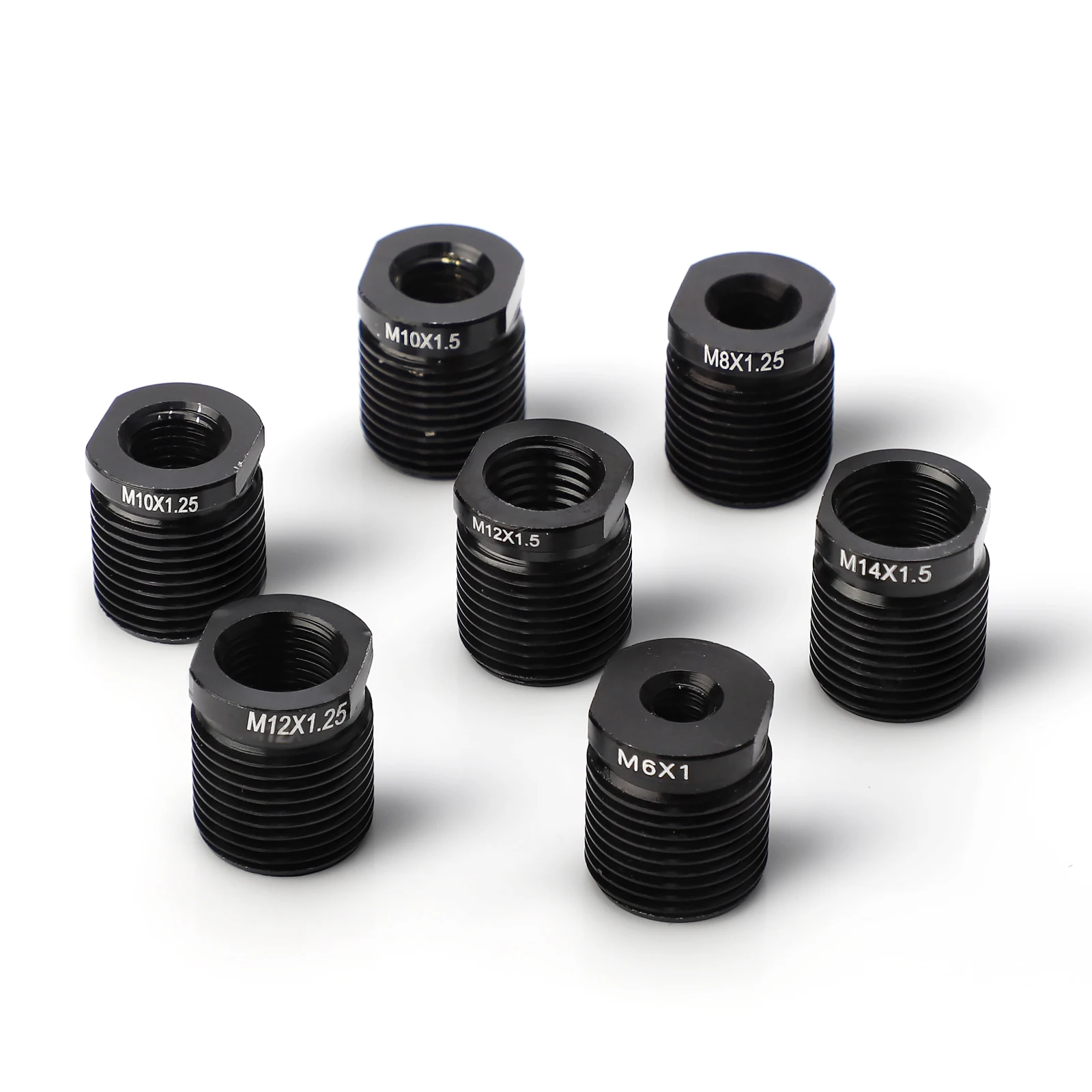 Universal Car Gear Shift Knob Adapter For Thread Aluminum Alloy ShiftKnob M6*1 M8*1.25 M10*1.25 M10*1.5 M12*1.25 M12*1.5 M14*1.5