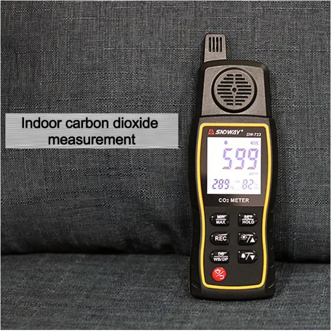 SW-723 handheld carbon dioxide detector CO2 meter gas tester high precision PM2.5 air quality analyzer Smart LCD gas detector