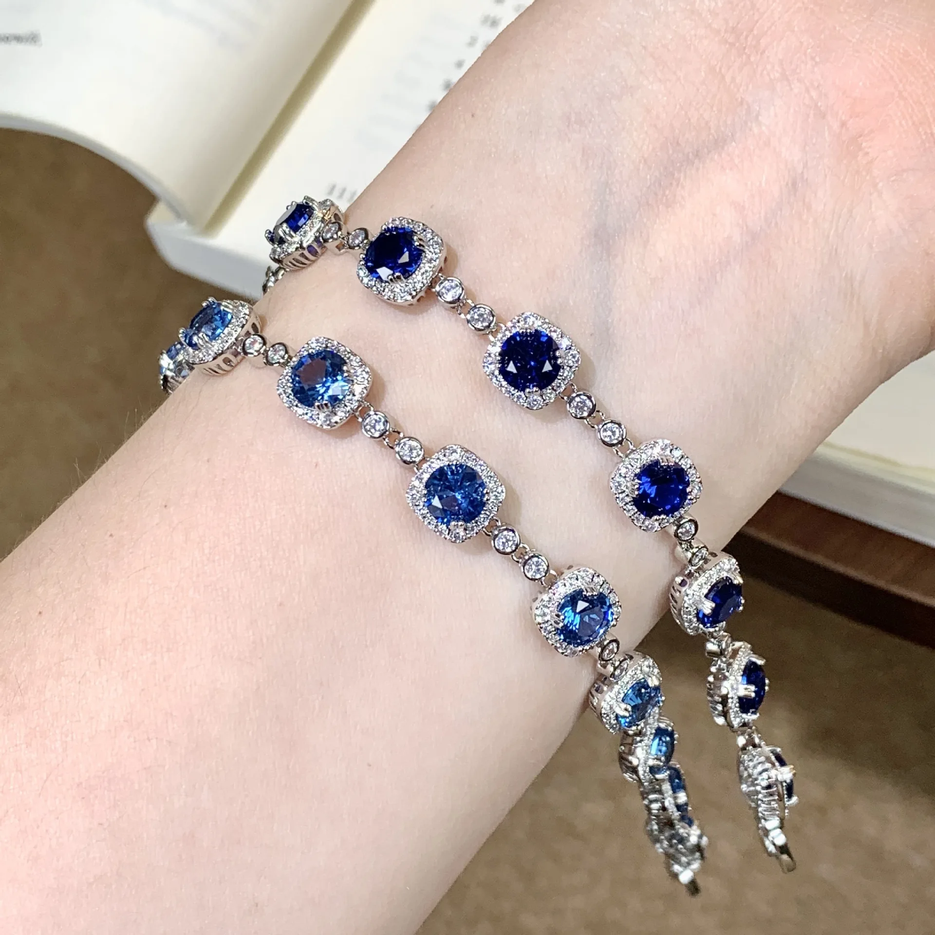 Fashion crafted gemstone bracelet - elegant and luxurious for women, with a touch of sophistication and high fashion appeal.