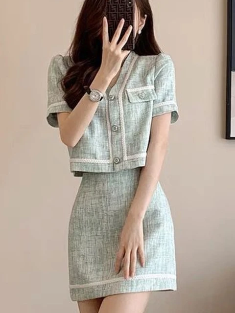 Korean Fashion Clothing 2 Piece Korean Outfit Sets Skirts Set Vintage Two Piece Aliexpress