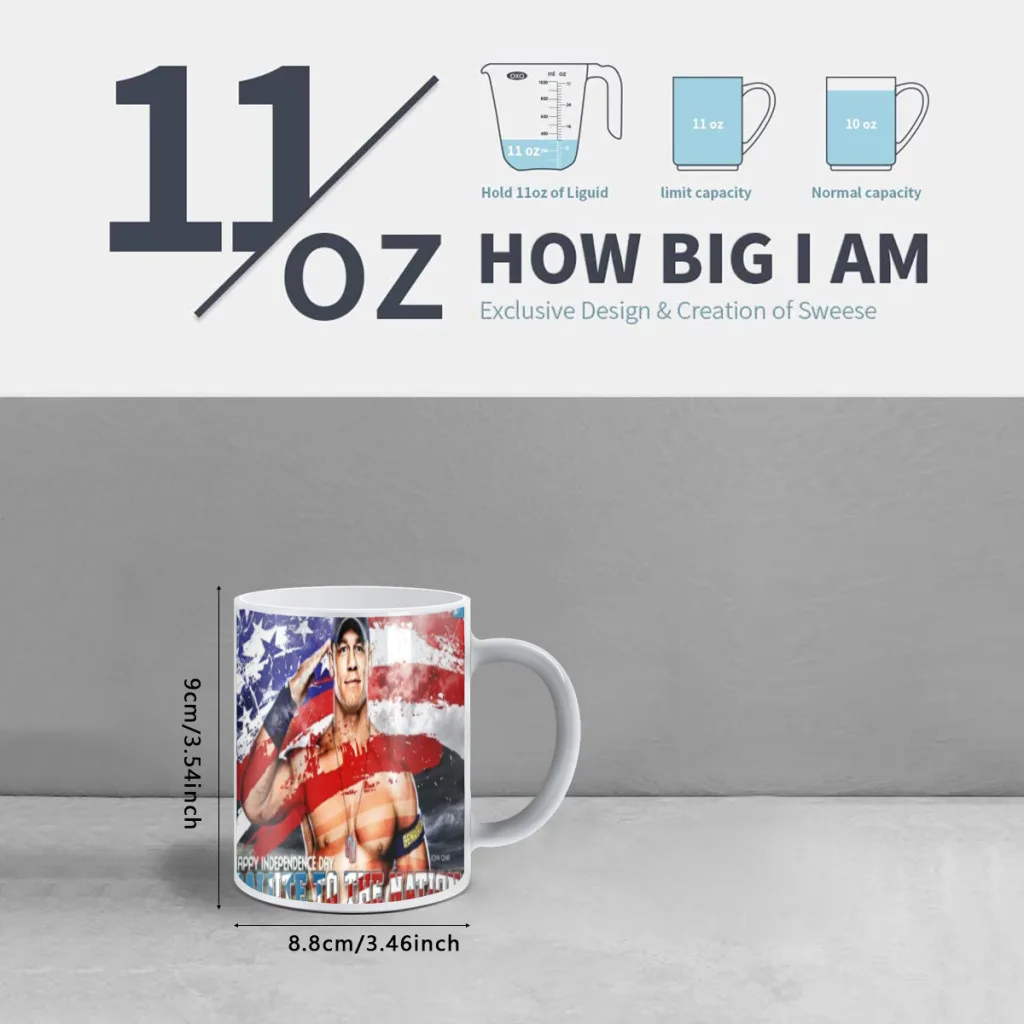 Wrestling-Star-John-Cena Creative Change ceramic Mug Heat Revealing Coffee Cup Breakfast Cup Mug Friends Gift