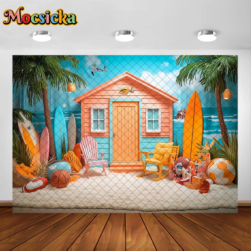 Mocsicka التصوير خلفية هاواي شاطئ ركوب الأمواج مخزن الديكور خلفية استحمام الطفل الوليد حفلة عيد ميلاد حفلة موسيقية الاستوديو