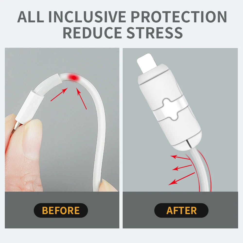 Cable Protector For Android iPhone 12 13 18/20W Charger Head Protector USB Data Cable Line Protection Sleeve Cable Protective