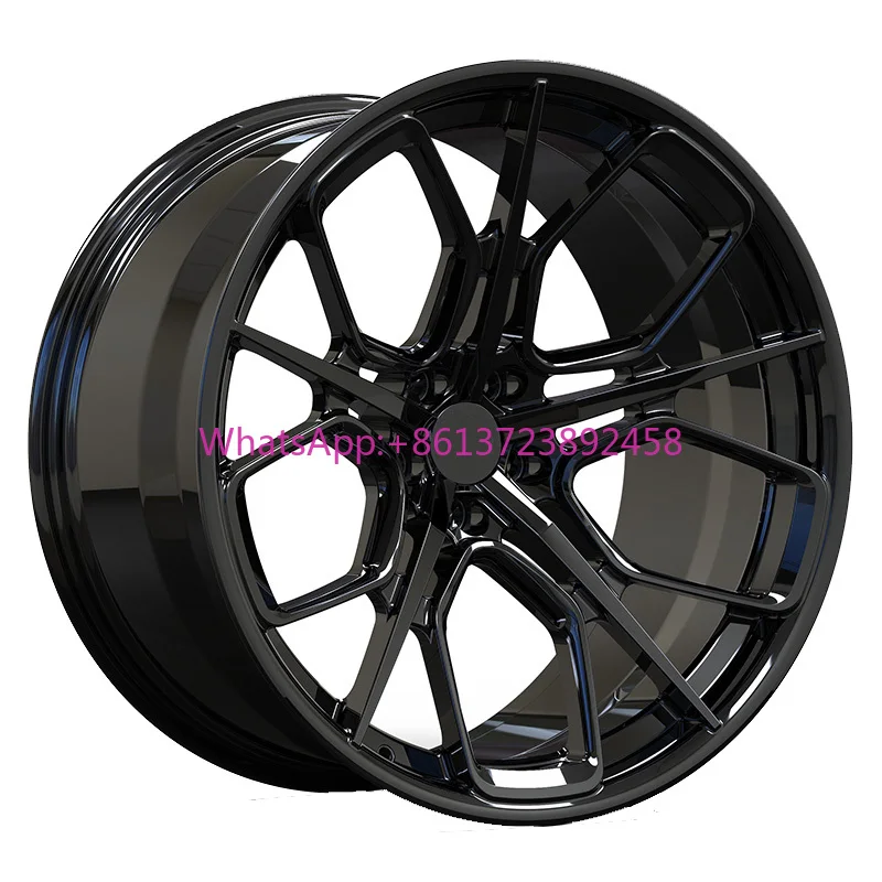 

Passenger Car Wheels 17 18 19 20 21 22 23 Inch 5x120 5x115 Gloss Black Deep Concave Forged Wheels for Dodge Challenger SRT