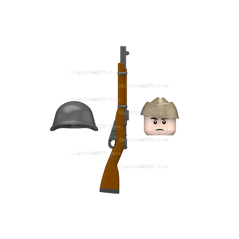 Modèles créatifs militaires blocs de construction d'infanterie soldats MOC figurines d'action accessoires armes enfants pour jouets cadeaux N667-670