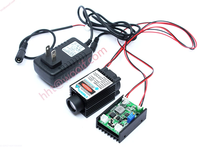 520nm 1W Laser Hijau Laser Kasar Pengusir Burung 12V 1000MW Modul Laser Mendukung TTL PWM