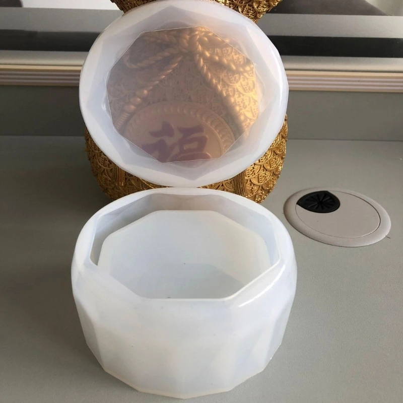 Jar Storage Box Container Epoxy Molds with Lid Mold for Craft Home Decor