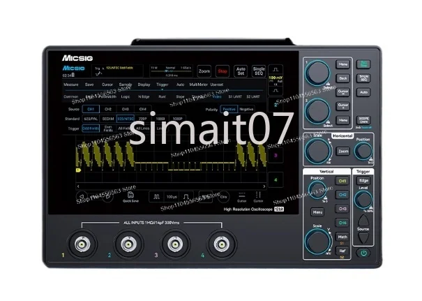 

12-битный осциллограф высокого разрешения MHO14-200/100 1G с сенсорным экраном, 4 канала, 200/100 МГц