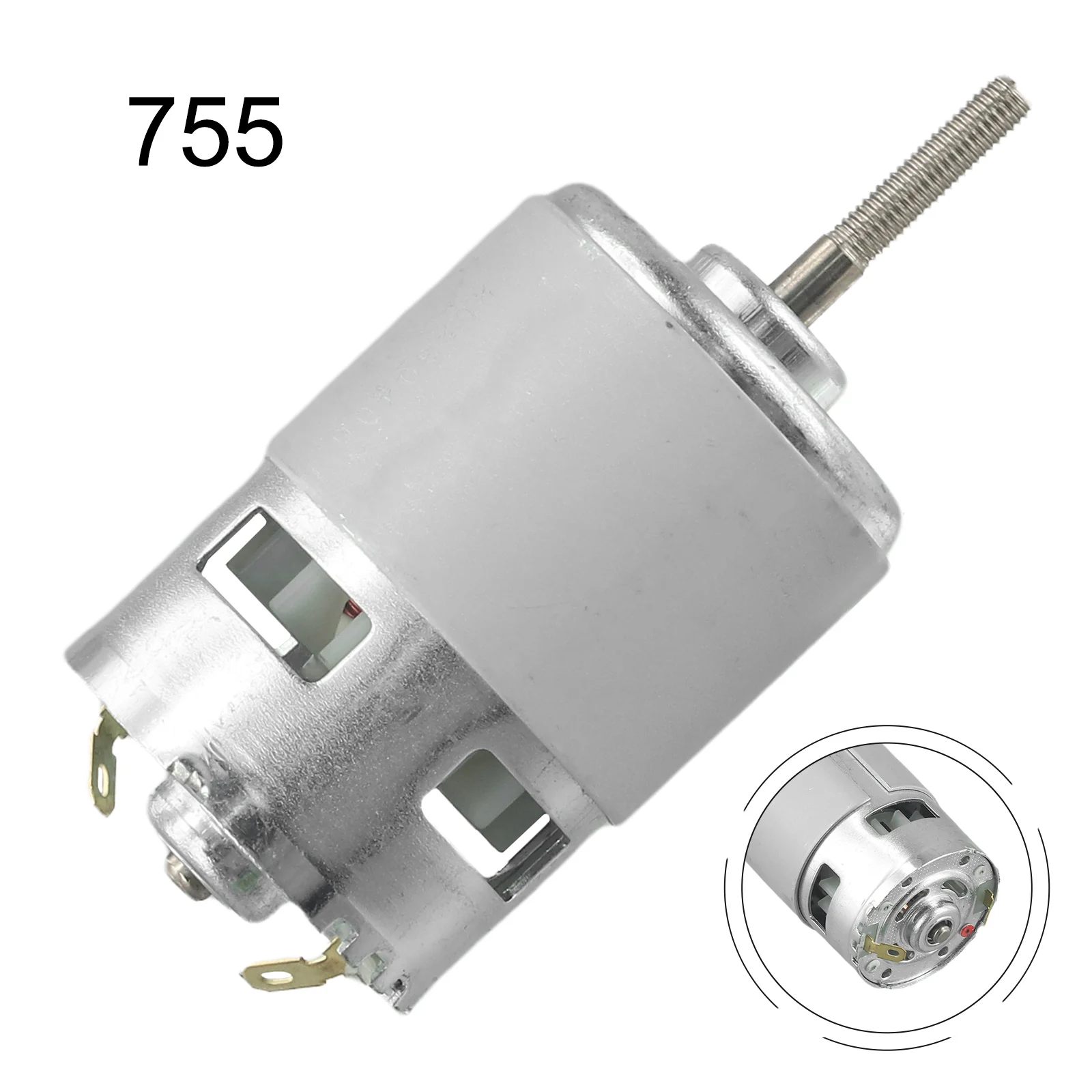 1 x equipamento de jardim 755 motor 12v cortador de grama elétrico instalação rápida bateria de lítio de alto desempenho