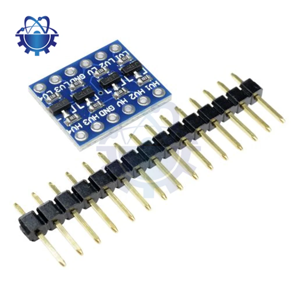 1-10Pcs 4 Channels IIC I2C Logic Level Switching Shifter Bi-Directional Module Safely Steps Down 3.V to 5V Converter for Arduino