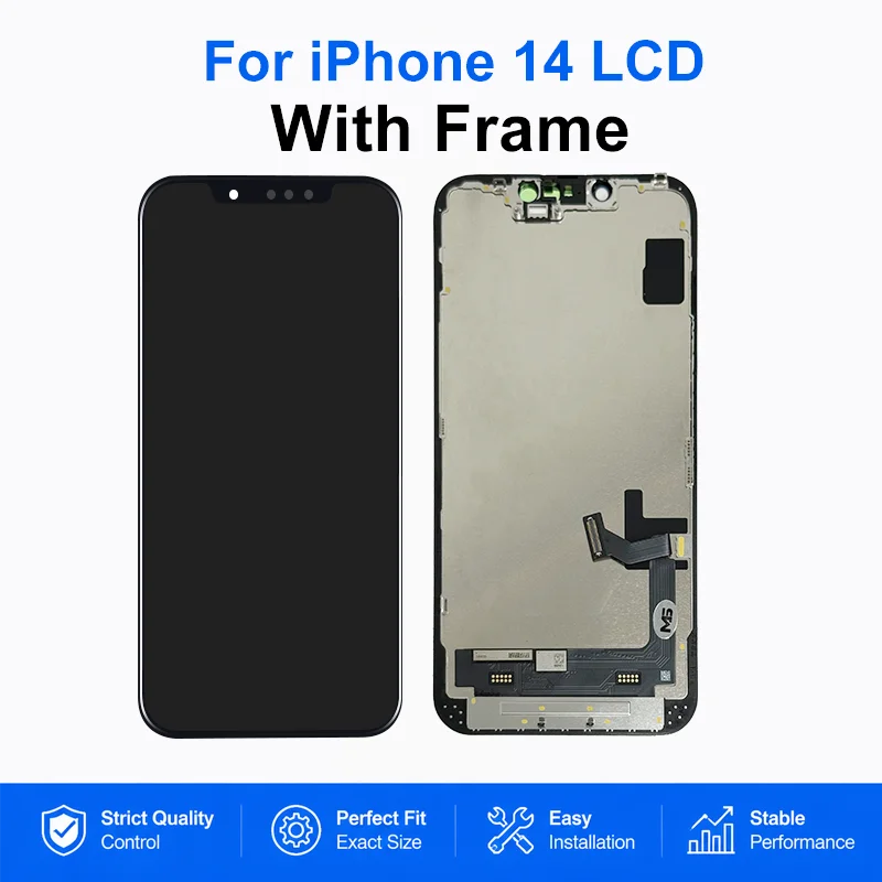 New OLED For iPhone 14 LCD 14 Pro Display 3D Touch 14 Pro Max Screen 14 Plus Display Replacement Parts Ture Tone Incell LCD