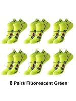 6 pair Men's Short Socks Summer Thin Running Sports Socks Mesh Sweat-absorbing and Breathable Male Low Top Short Socks