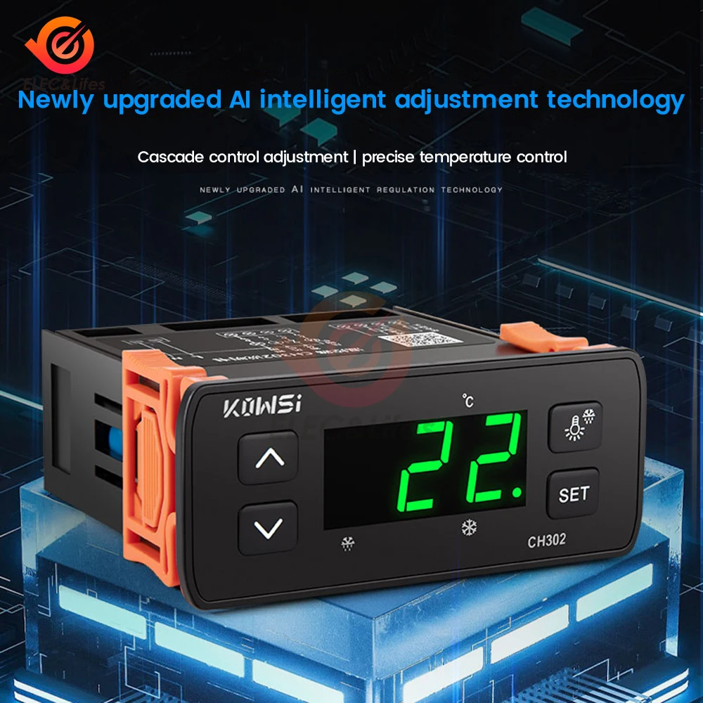 Thermostat Thermoregulator KWS-CH302 AC 110V 220V Digital Temperature Controller Multi-purpose With Temperature Sensor -50~100℃