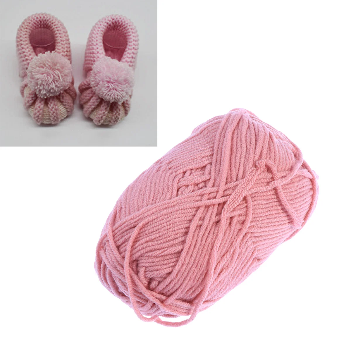 

50G Milk Cotton Yarn Soft Warm Chunky Yarn for Sweaters Hats Scarves Knitting Crochet Accessories Knitting Accessories