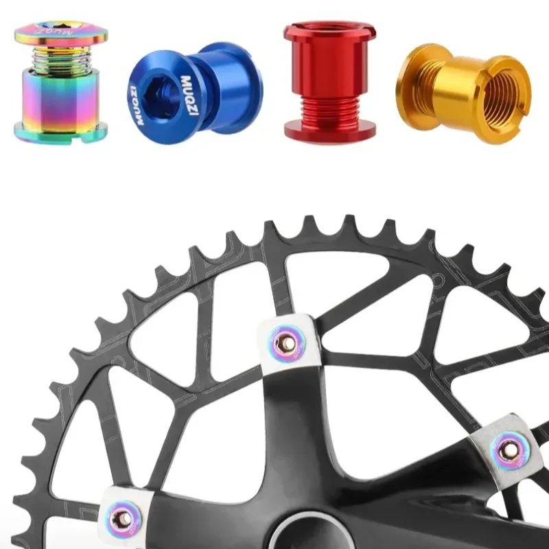 

New 5PCS Chainring Bolts Single Double Chainring Screws 6.5/8.5mm Bicycle MTB Road Crankset Fixing Nuts Cycling Accessories