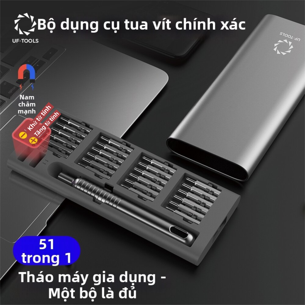 UF TOOLS | Bộ tua vít đa năng sửa điện thoại/laptop dụng cụ tháo lắp và vệ sinh máy tính mini