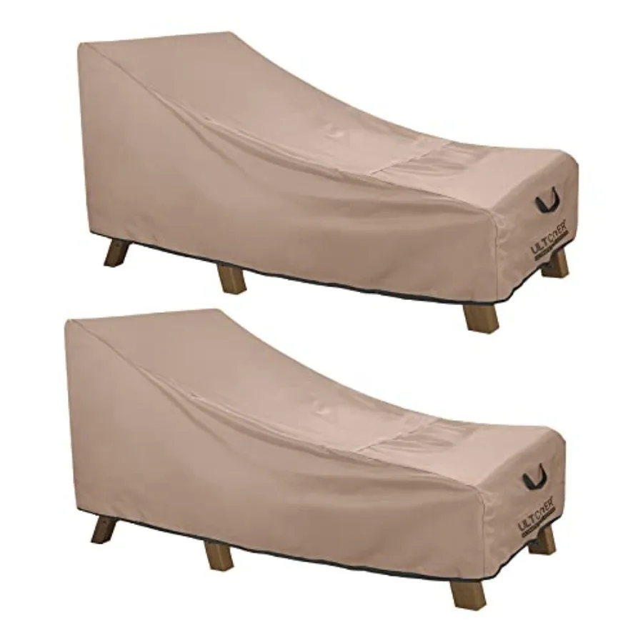 

Waterproof Patio Lounge Chair Cover Heavy Duty Outdoor Chaise Lounge Covers 2 Pack
