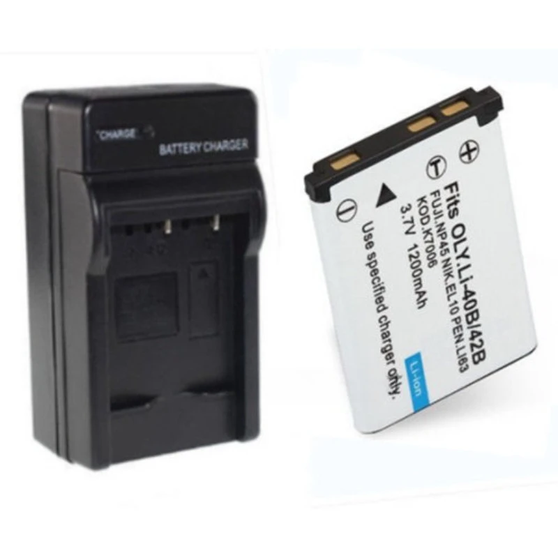 بطارية كاميرا LI-40B EN-EL10، شاحن لكاميرا نيكون S200 S210 S220 S230 S570 S500 الرقمية 3.7 فولت 1200 مللي أمبير في الساعة