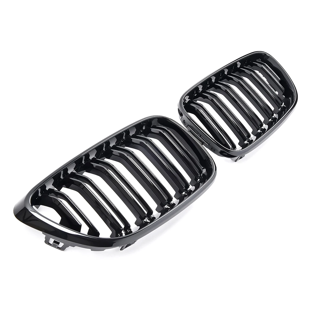 A Pair Gloss Black/Matte Black Car Front Bumper Kidney Grill Grilles for BMW 2 Series F22 F23 F87 M2 Car Styling Accessory