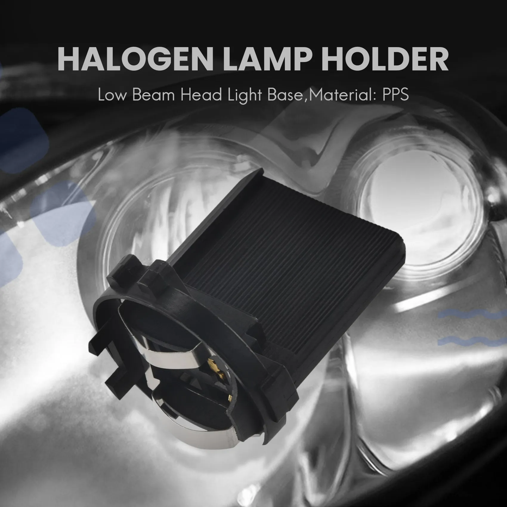 Halogenowy uchwyt lampy martwa wiązka głowica podświetlana podstawa do golfa 6 MK6 7 MK7 Tiguan do Touran Sharan Scirocco R GTS 5 k0941109