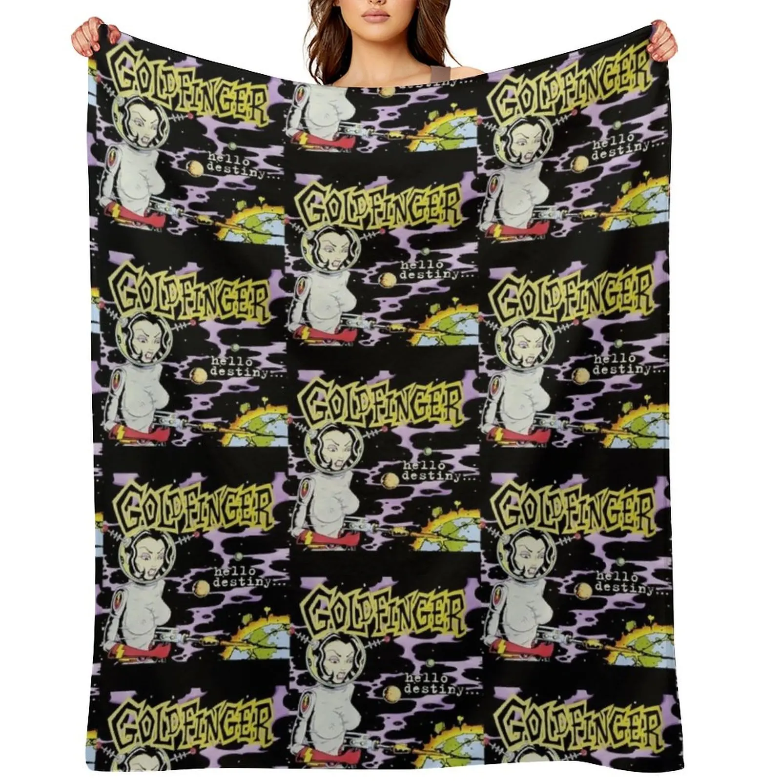 

My Favorite People Goldfinger Beautiful Model Band Gift For Fan Throw Blanket Warm anime Loose Blankets