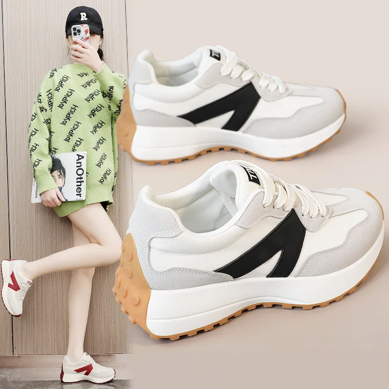 

Fashionable versatile running Forrest Gump women's shoes, thick sole, shock-absorbing, wear-resistant casual sports shoes