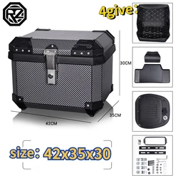 ORZ Motorcycle Trunk 36L/45L Large Capacity Tailbox Electric Vehicle Waterproof Quick Release ABS Storage Box