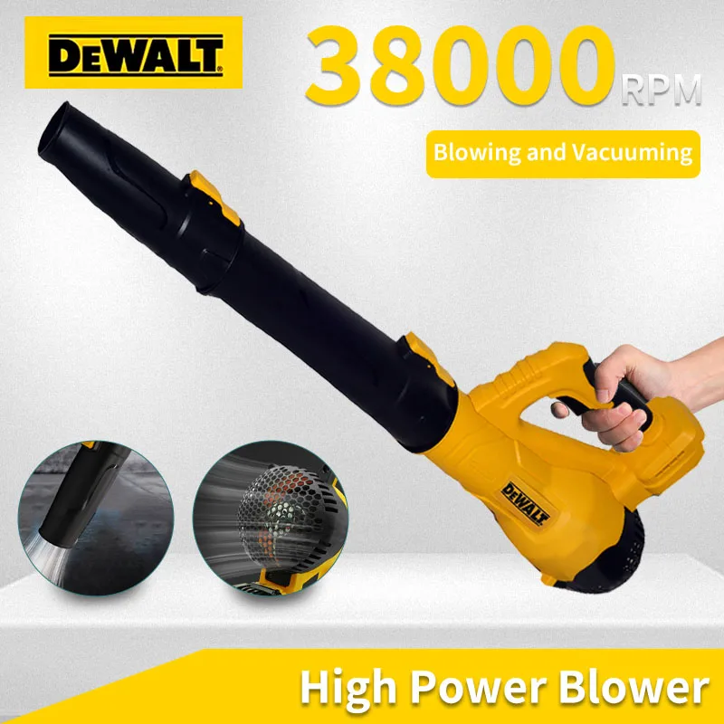 DEWALT – souffleur d'air sans fil 3 en 1, 38000 tr/min, sans balais, jet de feuilles, Turbo, outil électrique pour batterie DEWALT 20V