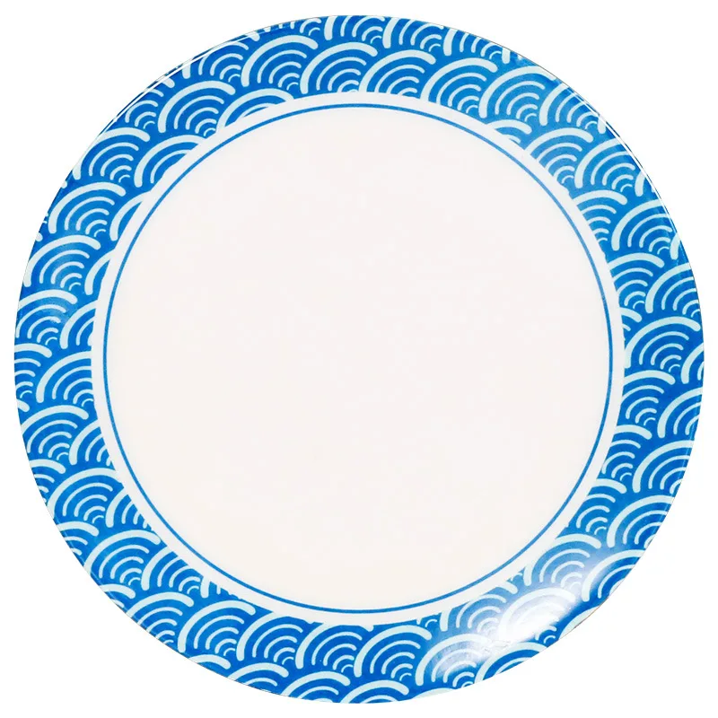 1Pcs Melamine Porcelain Tableware Color Creative Circular Sushi Dish Restaurant Sweetmeats Bowl