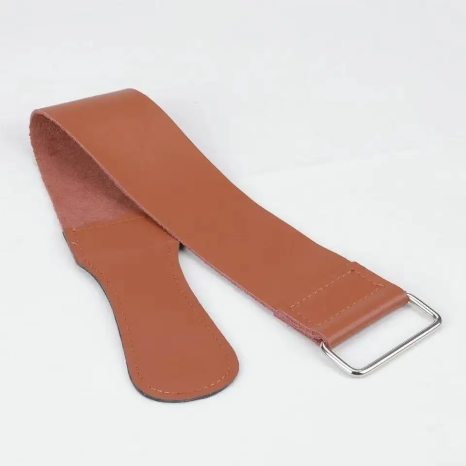 Pro Barber Genuine Leather Shaving Strop Straight Razor Sharpener Strap Belt Necessary Shaving Strap Tool