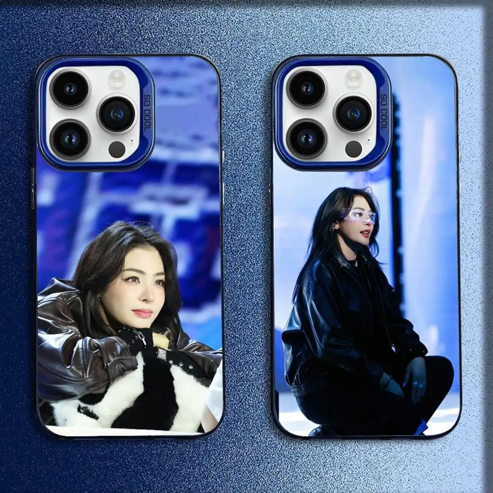 

Faye P-Peraya Malisorn Phone Case For iPhone 16,15,14,13,12,11,Mini,Pro,E,MAX Blue Candy Matte Shockproof Cover