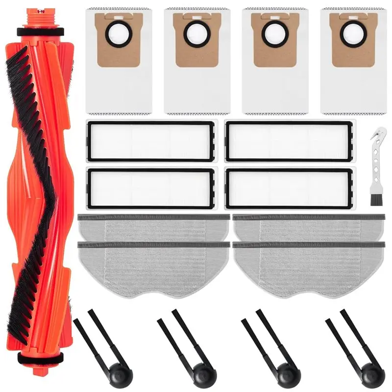 

Global Sale-For Xiaomi H40 Vaccum Vacuum Cleaner Main Brush Side Brush HEPA Filter Mop Bag Replacement Parts Accessories