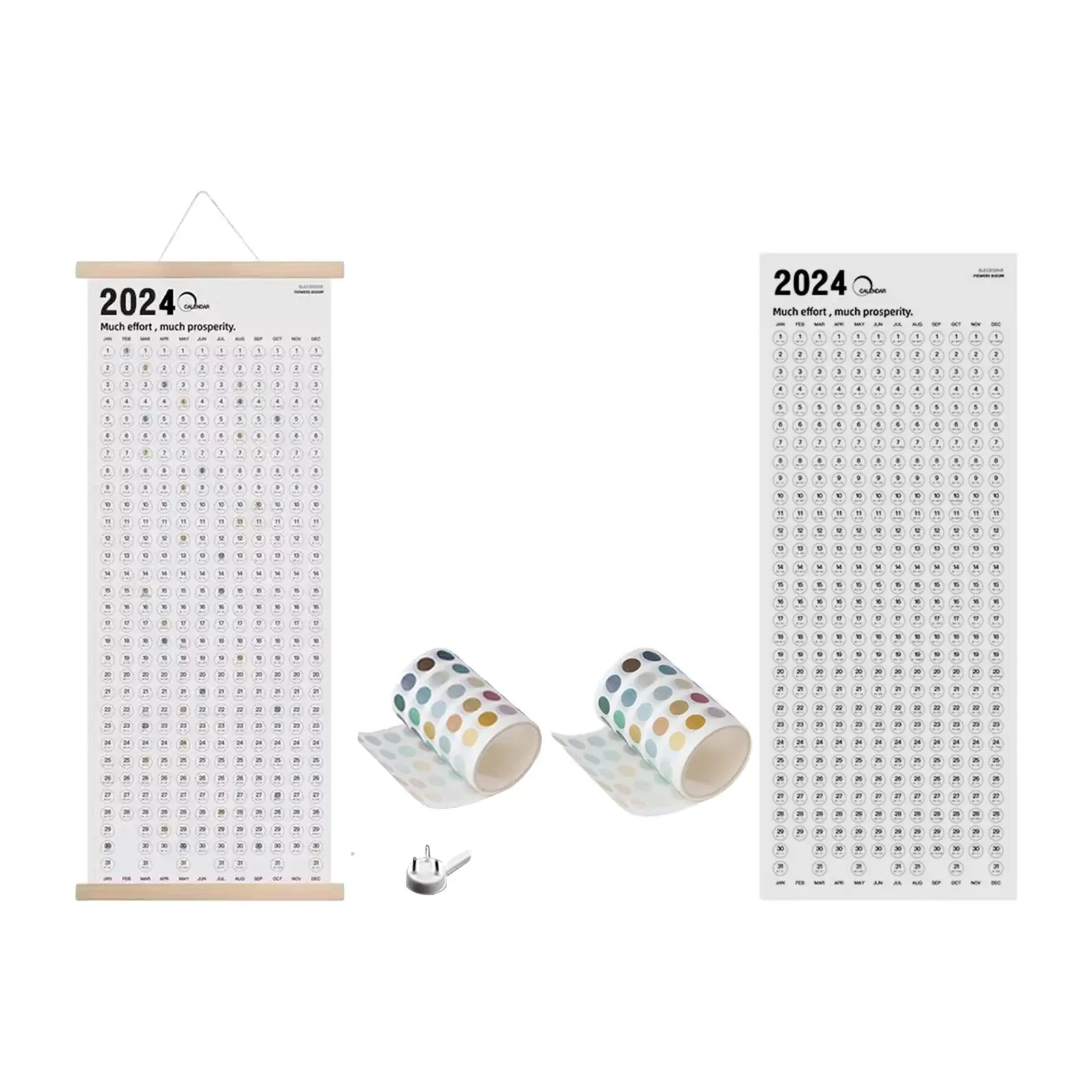 Calendar Schedule Planner Home Decoration with Date Work 2024 Wall Calendar