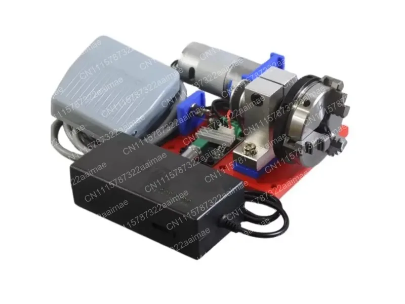Adjustable Speed Forward Reverse Rotary Chuck Mini All-in-One Machine with Foot Switch High Torque Low Speed