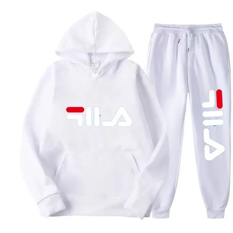 الخريف الشتاء رياضية 2 قطعة مجموعات للجنسين في الهواء الطلق الرياضة هوديس القطن بلوزة من الصوف + السراويل دعوى مقنعين رياضية #3