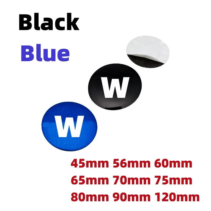 56mm 60mm 65mm 70mm 75mm 80mm 90mm 120mm Centre Hub Cap Emblem Sticker Car Wheel Center Stickers WV 45mm Steering Wheel  Badge