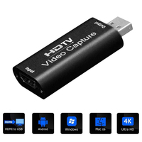 USB 2.0 HD Video Capture Card 4K HDTV Video Grabber Live Streaming Box Recording for Laptop PS4 XBOX Phone Game DVD HD Camera MI