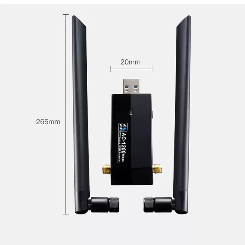 RTL8812au Kali Linux Network Card Penetration Test Usb Wireless WiFi Transmitter Receiver AP Gigabit