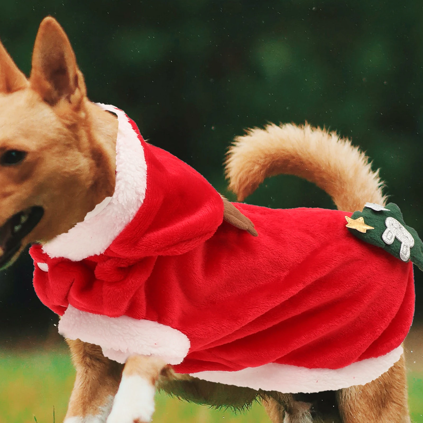 

Fashionable Pet Elk Costume Christmas Dog Clothes Puppy Outdoor Suits Comfortable Easy Wear Party Costume Pet Clothes Xl Size