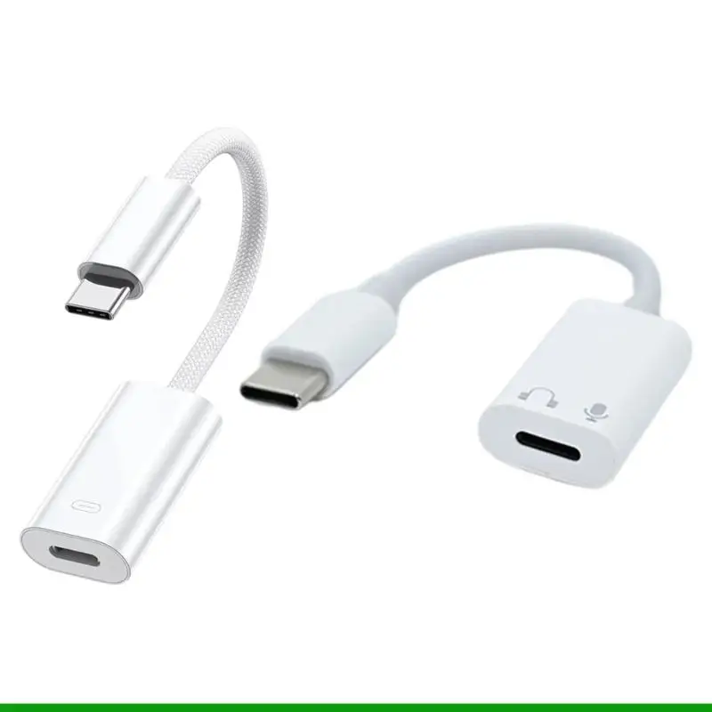 U55C USB C to 8Pin TPE ABS Sound Cable With Builts In Mics For Phone 15 16 17