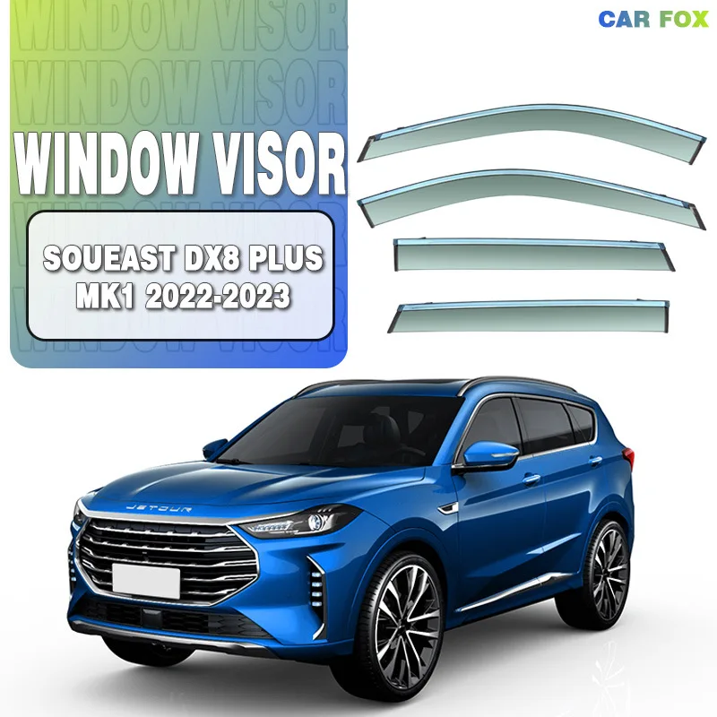 

For Soueast DX8S 2022+ Car Window Visor Awning Shelters Windshield Side Window Rain Sun Shade Auto Accessories