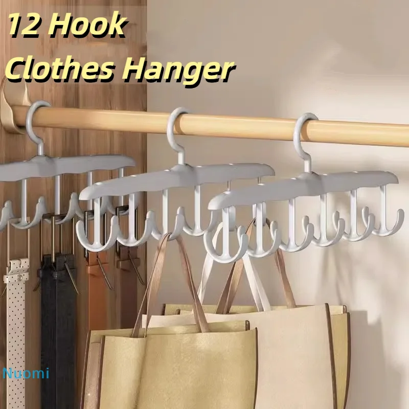 

1Pc Hanging Hangers for Household Clothes Underwear Hooks Plastic Hangers Rotatable Multi Hook Hangers Cabinet Organizer